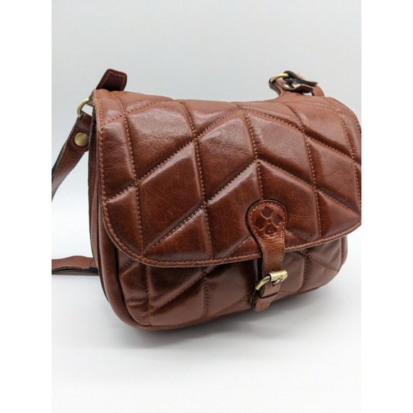 PATRICIA NASH London quilted leather vintage saddle crossbody bag -(USED) - Picture 3 of 15